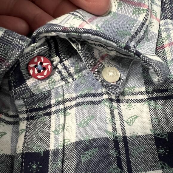 NZA New Zealand Auckland Shirt Mens Large Blue Plaid Waitaki Button Up Casual - Picture 11 of 16